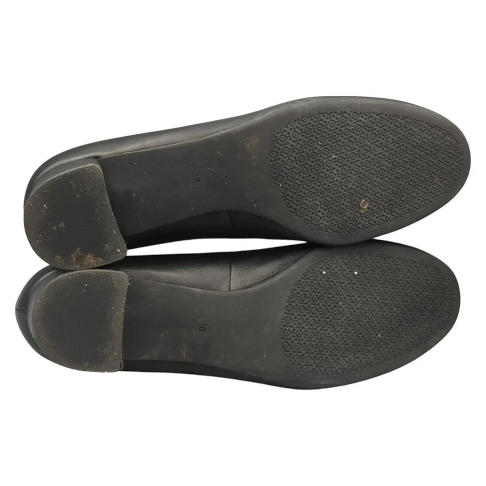 Tory Burch Pump Heels Chelsea 50mm‎ Perfect Black Nappa Leather Gold Logo  45900